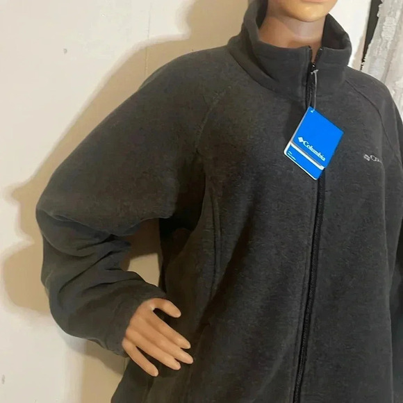 Columbia Full zip gray Sweater size 1X - Picture 4 of 16